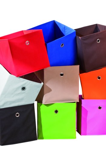 NORDIC LIVING COLLECTION Winny opbevaringskasse, foldbar - brun polypropylen (31,5x31,5)