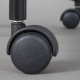 NORDIC LIVING COLLECTION Arbetsavslappnad snurrstol i gr�tt med 5 s&auml;kerhetshjul, stegl&ouml;st h&ouml;jdjusterbar via en testad gaslyft och en roterande sits