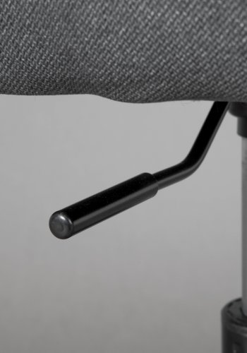 NORDIC LIVING COLLECTION Arbetsavslappnad snurrstol i gr�tt med 5 s&auml;kerhetshjul, stegl&ouml;st h&ouml;jdjusterbar via en testad gaslyft och en roterande sits