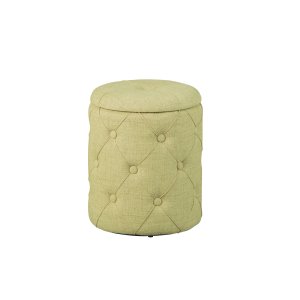 NORDIC LIVING COLLECTION Yapak tekstilkrakk, gulgr�nn, med avtakbart lokk og 22 knapper