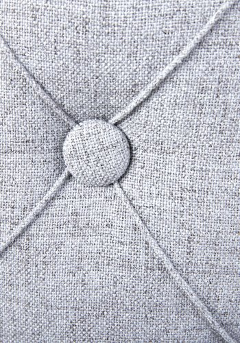 NORDIC LIVING COLLECTION Yapak krakk i gr�tt tekstil med avtakbart lokk og 22 knapper