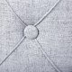 NORDIC LIVING COLLECTION Yapak pall i gr�tt textil med avtagbart lock och 22 knappar