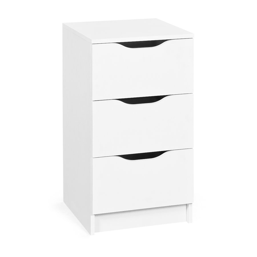 NORDIC LIVING COLLECTION WESTPHALEN byr� med 3 l�dor, vit, 3 l�dor