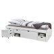 NORDIC LIVING COLLECTION Massiv tr�s�ng med f�rvaring, utdragbart bord och l�dor - platsbesparande och multifunktionell i olika f�rger och storlekar