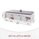 NORDIC LIVING COLLECTION Massiv tr�s�ng med f�rvaring, utdragbart bord och l�dor - platsbesparande och multifunktionell i olika f�rger och storlekar