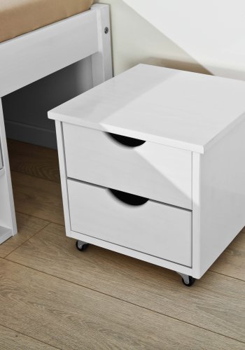 NORDIC LIVING COLLECTION Massiv tr�s�ng med f�rvaring, utdragbart bord och l�dor - platsbesparande och multifunktionell i olika f�rger och storlekar