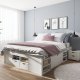 NORDIC LIVING COLLECTION Massiv tr�s�ng med f�rvaring, utdragbart bord och l�dor - platsbesparande och multifunktionell i olika f�rger och storlekar