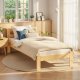 NORDIC LIVING COLLECTION Jana massiv tr�s�ng 90x200 naturlackerad med huvudgavel