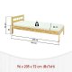 NORDIC LIVING COLLECTION Jana massiv tr�s�ng 90x200 naturlackerad med huvudgavel