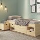 NORDIC LIVING COLLECTION Massiv tr�s�ng med f�rvaring, utdragbart bord och l�dor - platsbesparande och multifunktionell i olika f�rger och storlekar