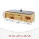 NORDIC LIVING COLLECTION Massiv tr�s�ng med f�rvaring, utdragbart bord och l�dor - platsbesparande och multifunktionell i olika f�rger och storlekar