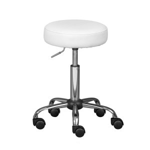 NORDIC LIVING COLLECTION  Asra snurrstol i vitt med 5 s&auml;kerhetshjul, stegl&ouml;st h&ouml;jdjusterbar via gaslyft och en 360&deg; roterande sits.