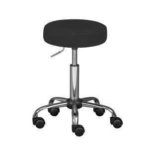 NORDIC LIVING COLLECTION  Asra snurrstol i svart med 5 s&auml;kerhetshjul, stegl&ouml;st h&ouml;jdjusterbar via gaslyft och en 360&deg; roterande sits.