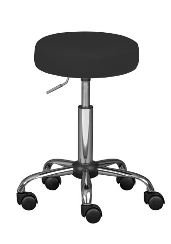 NORDIC LIVING COLLECTION  Asra snurrstol i svart med 5 s&auml;kerhetshjul, stegl&ouml;st h&ouml;jdjusterbar via gaslyft och en 360&deg; roterande sits.