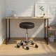 NORDIC LIVING COLLECTION  Asra snurrstol i svart med 5 s&auml;kerhetshjul, stegl&ouml;st h&ouml;jdjusterbar via gaslyft och en 360&deg; roterande sits.