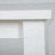 NORDIC LIVING COLLECTION Asgar sidobord, vitt, massiv furu