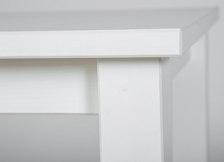 NORDIC LIVING COLLECTION Asgar sidobord, vitt, massiv furu