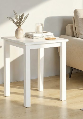 NORDIC LIVING COLLECTION Asgar sidobord, vitt, massiv furu