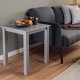 NORDIC LIVING COLLECTION Stellan sidobord i gr�tt massivt tr&auml;