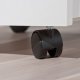 NORDIC LIVING COLLECTION Pronti hvit rullecontainer med oppbevaringsrom, 4 skuffer og 4 svingbare hjul
