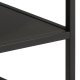 ACT NORDIC Gila Couchtisch, mit 1 Ablage, quadratisch - Wildeiche natur/Melamin schwarz, Metall schwarz (55x55)