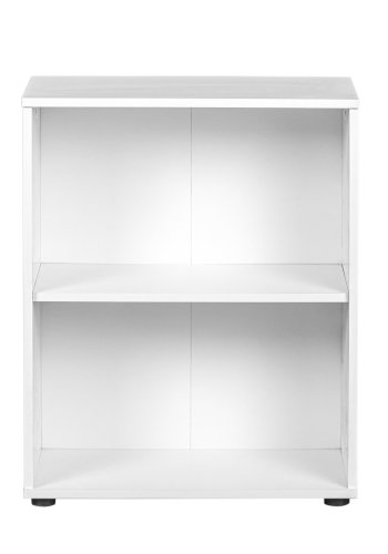 NORDIC LIVING COLLECTION Arco 1 hvit bokhylle med 2 rom