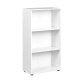 NORDIC LIVING COLLECTION Arco 2 bokhylle med 3 rom, hvit