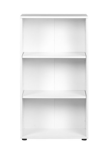 NORDIC LIVING COLLECTION Arco 2 bokhylle med 3 rom, hvit