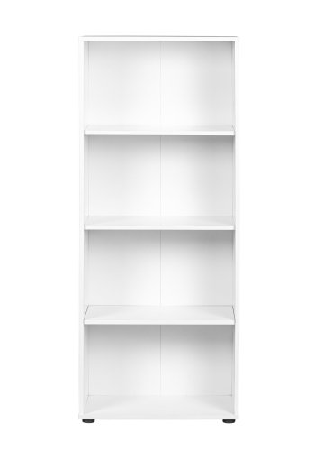NORDIC LIVING COLLECTION Arco 3 bokhylle med 4 rom, hvit