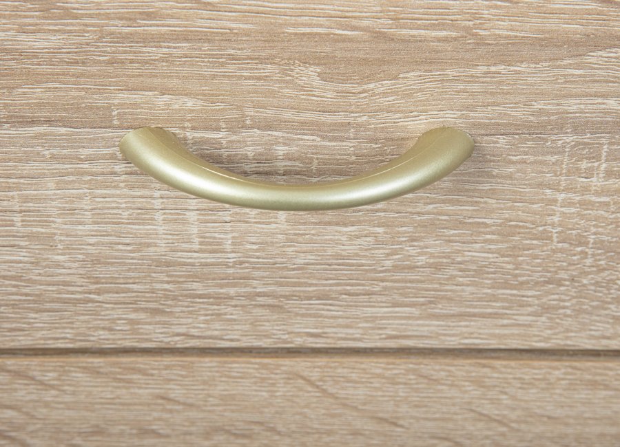 NORDIC LIVING COLLECTION Novi rullecontainer i Sonoma eik-finish med ett oppbevaringsrom, 4 skuffer og 4 svingbare hjul