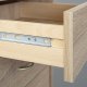 NORDIC LIVING COLLECTION Novi rullecontainer i Sonoma eik-finish med ett oppbevaringsrom, 4 skuffer og 4 svingbare hjul