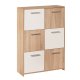 NORDIC LIVING COLLECTION Egadi byr� med silverhandtag och 6 d�rrar med robusta metallg�ngj�rn, Sonoma ekfinish