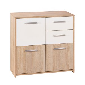 NORDIC LIVING COLLECTION Eboli byr�, 3 d�rrar, 2 l�dor, Sonoma ekfinish