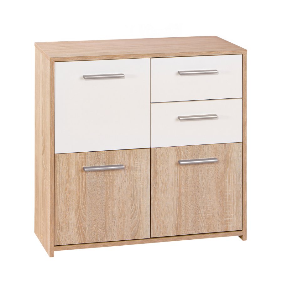 NORDIC LIVING COLLECTION Eboli byr�, 3 d�rrar, 2 l�dor, Sonoma ekfinish