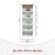 NORDIC LIVING COLLECTION Sicilia frist�ende hylla med 5 fack