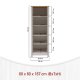 NORDIC LIVING COLLECTION Sardegna frist�ende hylla med 5 fack