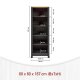 NORDIC LIVING COLLECTION Veneto frist�ende hylla med 5 fack