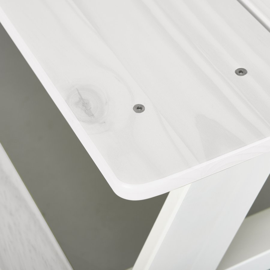NORDIC LIVING COLLECTION Henning barnstolsset av massiv furu, vitm�lad, f&ouml;r upp till 4 sm�barn