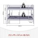 NORDIC LIVING COLLECTION Annika v�ningss�ng 90x200 tillverkad av massivt tr� inklusive ribbotten, kan delas till 2 enkels�ngar