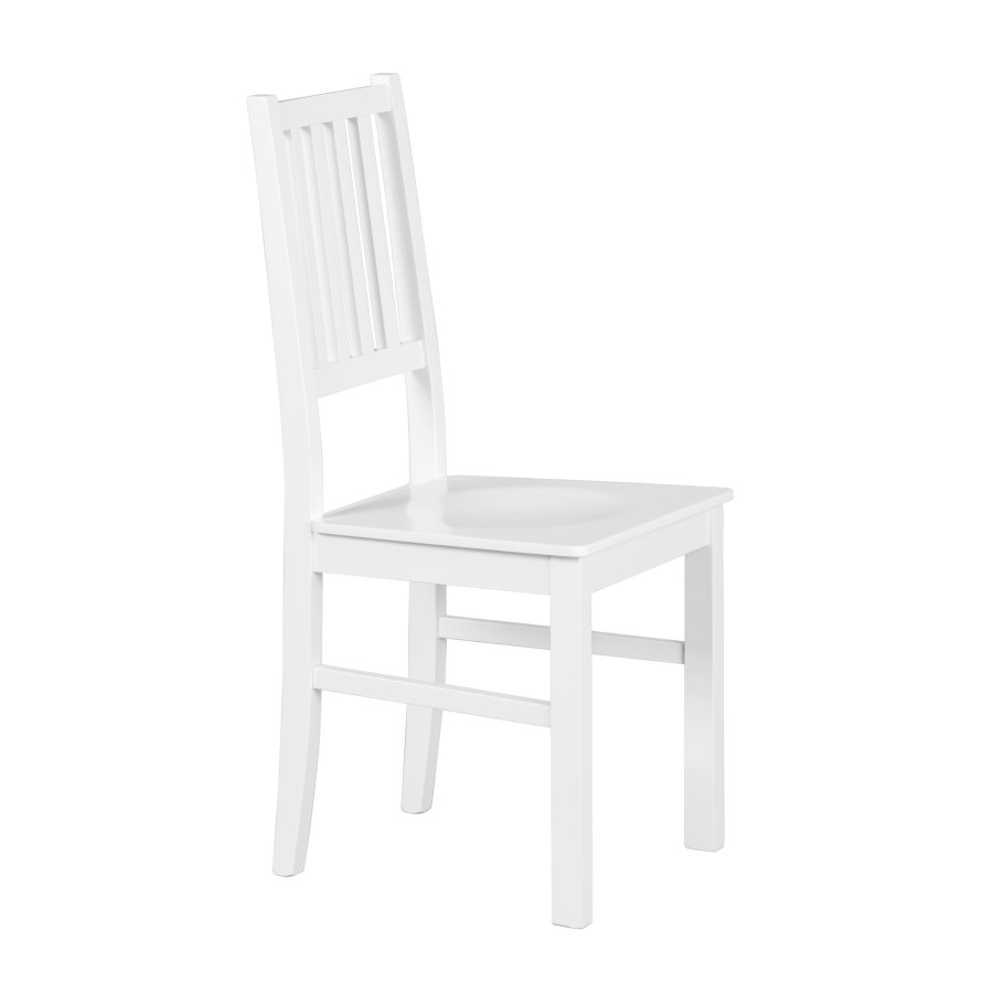 NORDIC LIVING COLLECTION Westerland-7.1 matstol tillverkad av massivt boktr�, vit, 2 stycken.