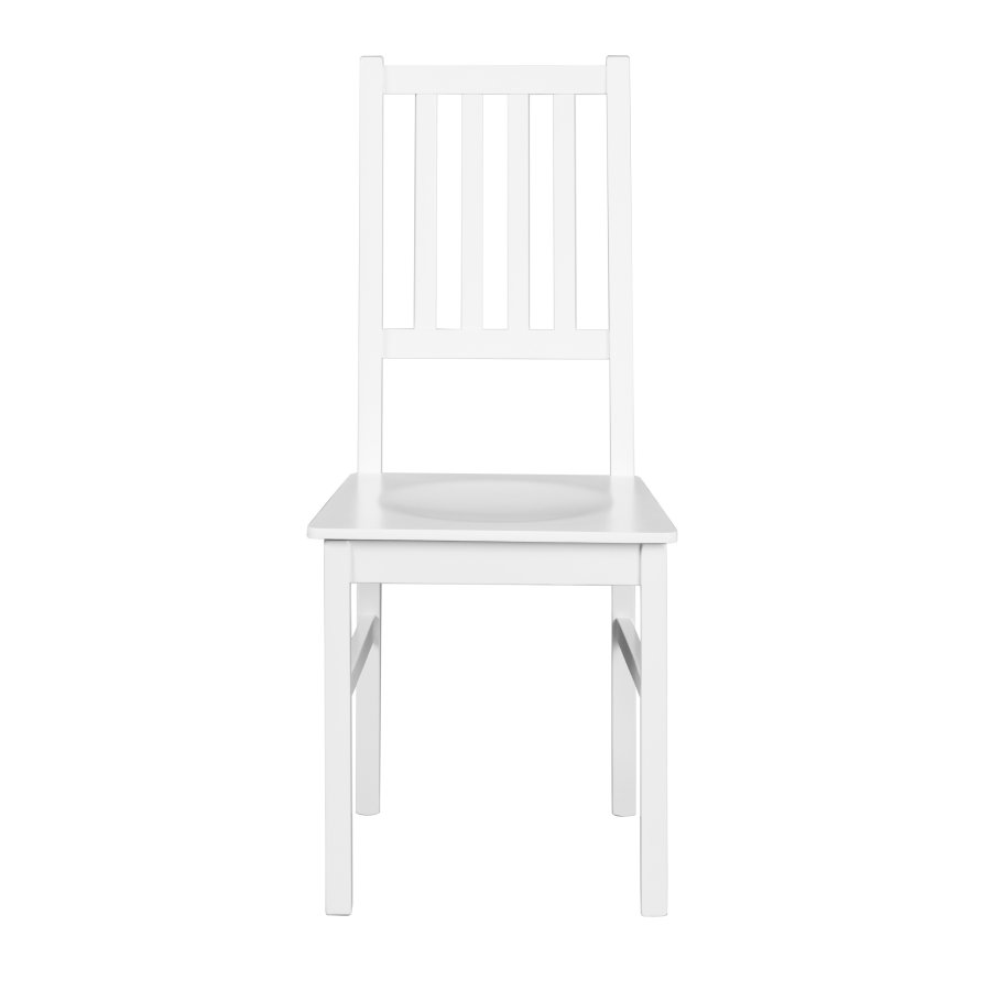 NORDIC LIVING COLLECTION Westerland-7.1 matstol tillverkad av massivt boktr�, vit, 2 stycken.