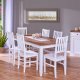 NORDIC LIVING COLLECTION Westerland-7.1 matstol tillverkad av massivt boktr�, vit, 2 stycken.