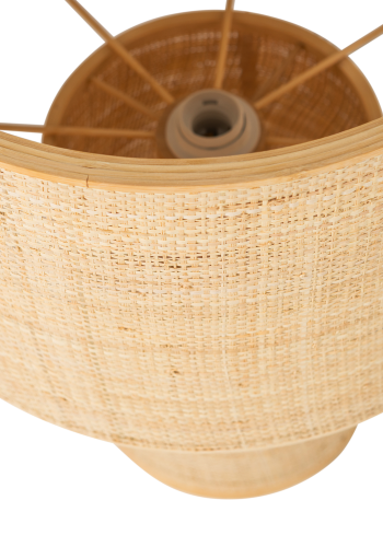 WOOOD Syro bordlampe raffia naturfarget 55x42 cm