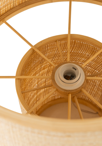 WOOOD Syro bordlampe raffia naturfarget 55x42 cm