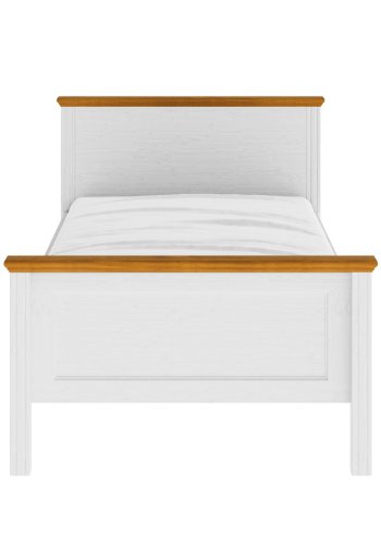 NORDIC LIVING COLLECTION Maluno s�ng 120x200 utan ribbotten, tillverkad av massivt tr�, vitlackerad