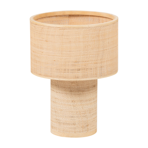 WOOOD Syro bordlampe raffia naturfarget 38x28 cm