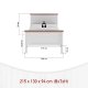 NORDIC LIVING COLLECTION Maluno s�ng 120x200 utan ribbotten, tillverkad av massivt tr�, vitlackerad