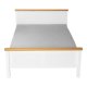 NORDIC LIVING COLLECTION Maluno s�ng 140x200 utan ribbotten, tillverkad av massivt tr�, vitlackerad
