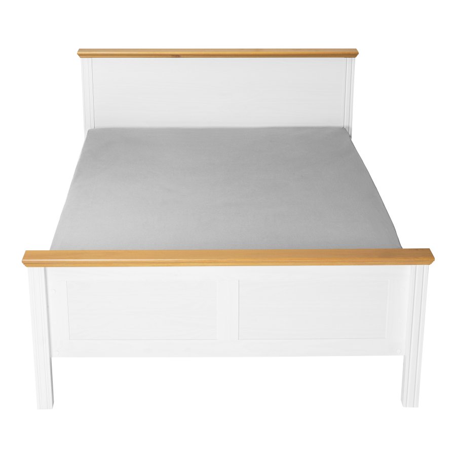 NORDIC LIVING COLLECTION Maluno s�ng 140x200 utan ribbotten, tillverkad av massivt tr�, vitlackerad