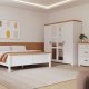 NORDIC LIVING COLLECTION  Maluno s�ng 180x200 utan ribbotten, tillverkad av massivt tr�, vitlackerad